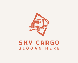 Cargo Truck Shipment logo design