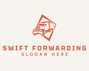 Cargo Truck Shipment logo design