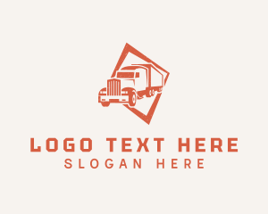 Cargo Truck Shipment Logo