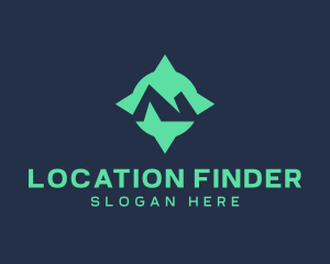 Geolocation - Navigation Compass Letter N logo design