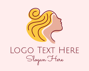 Gal - Beauty Salon Lady logo design