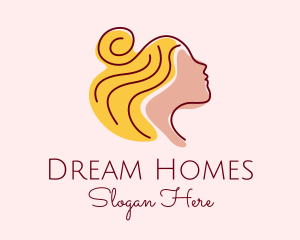 Woman - Beauty Salon Lady logo design