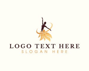 Stage - Ballerina Dance Performer logo design