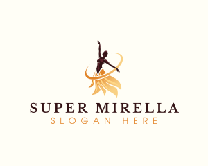 Ballerina Dance Performer Logo