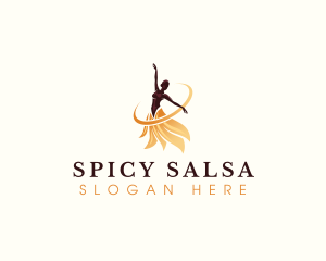Salsa - Ballerina Dance Performer logo design
