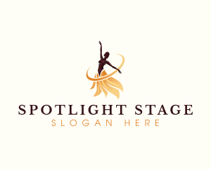 Ballerina Dance Performer logo design