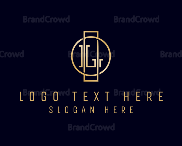 Corporate Gold Letter L Logo