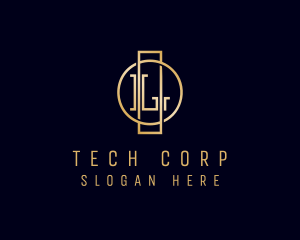 Corporation - Corporate Gold Letter L logo design