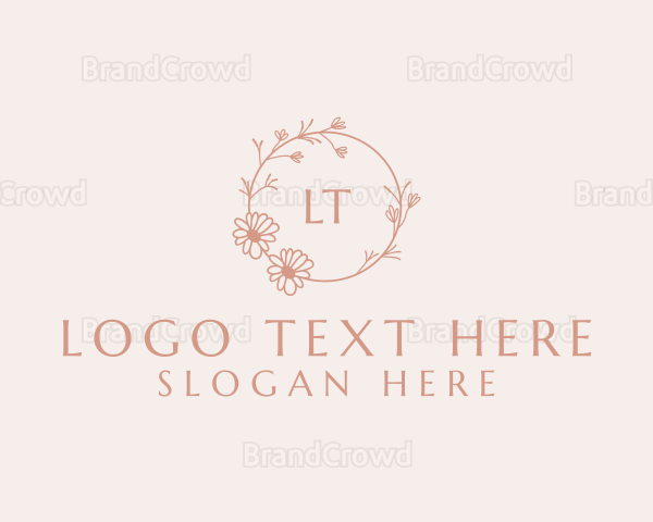 Spring Garden Wreath Logo