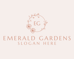 Spring Garden Wreath logo design