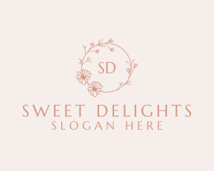 Spring Garden Wreath logo design