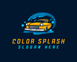 Car Washing Vehicle logo design