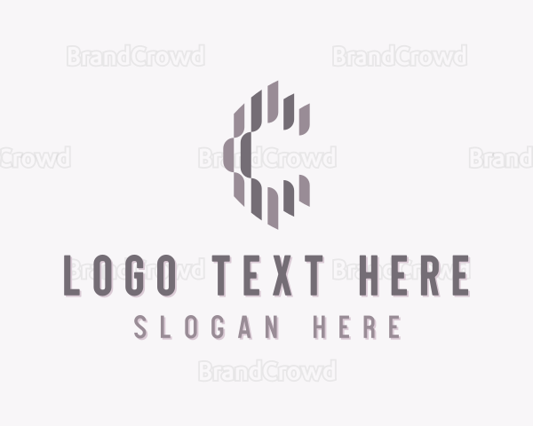 Digital Technology Letter C Logo