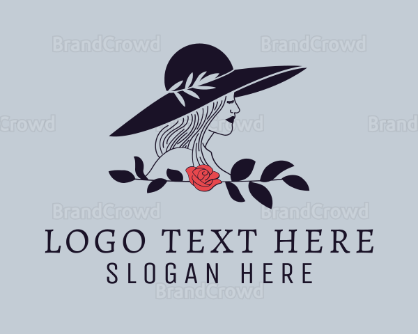 Lady Hat Modeling Logo