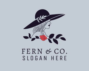 Fern - Lady Hat Modeling logo design