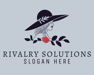 Lady Hat Modeling logo design