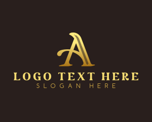 Studio - Antique Boutique Calligraphy Letter A logo design