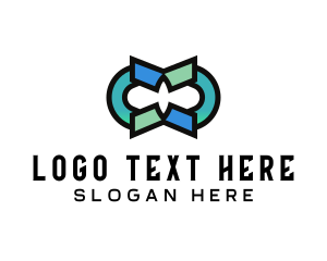 Networking - Modern Chain Letter O logo design