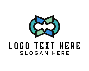 Technology - Modern Chain Letter O logo design