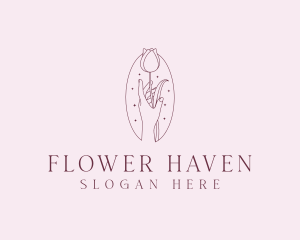 Flower Wedding Event logo design