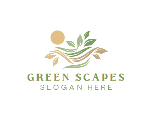 Landscape - Nature Leaf Landscape logo design