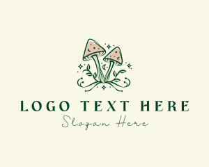 Fungus - Magical Mushroom Farm logo design