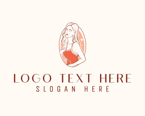 Dermatology - Elegant Cosmetics Lady logo design