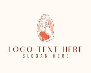 Hair Stylist - Elegant Cosmetics Lady logo design