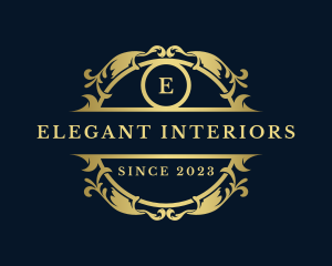 Elegant Ornate Crest logo design