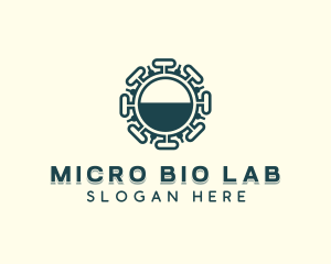 Microbiologist - Germ Vaccine Coronavirus logo design