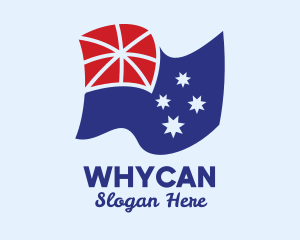 National Flag - Simple Australian Flag logo design