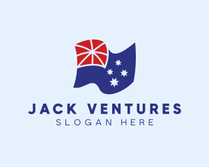 National Australian Flag logo design