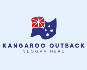 National Australian Flag logo design