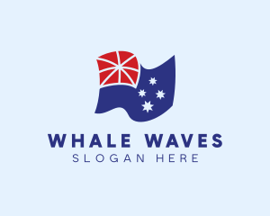 National Australian Flag logo design