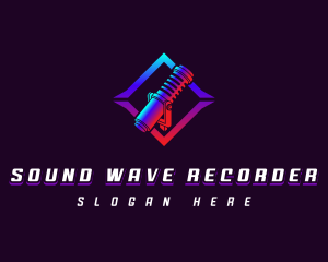 Studio Recording Microphone logo design