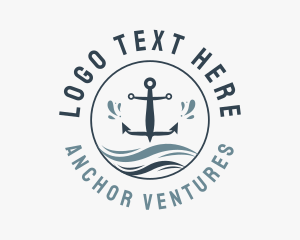 Anchor - Anchor Marine Wave logo design