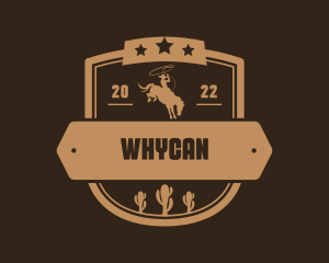 Western Cowboy Cactus Logo