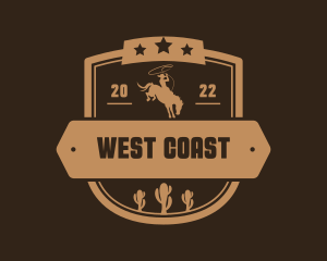 West - Western Cowboy Cactus logo design