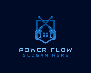 Power Washing Shield logo design