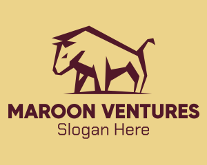 Maroon - Maroon Wild Bull logo design