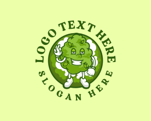 Weed - Organic Cannabis Marijuana logo design