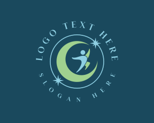 Dream - Cosmic Moon Wellness logo design