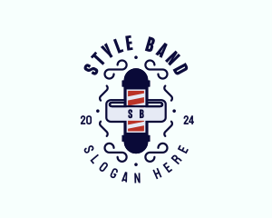 Barber Hair Styling logo design