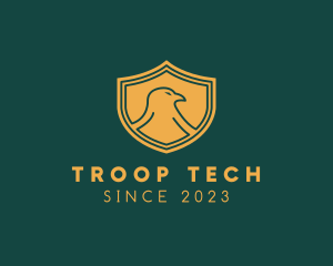 Troop - Military Eagle Shield Badge logo design