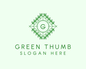 Organic Plant Garden logo design