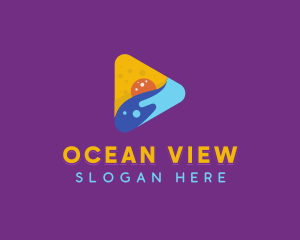 Ocean Media Player logo design