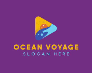 Ocean Media Player logo design