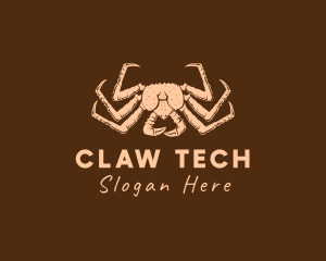 Claw - Rustic King Crab logo design