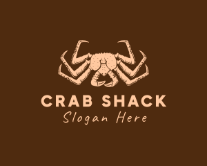 Rustic King Crab logo design