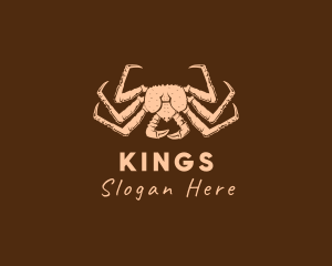 Rustic King Crab logo design